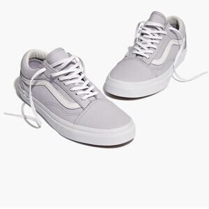 Madewell x Vans | Old Skool Lace Up sneakers in tumbled leather womens 7 lilac